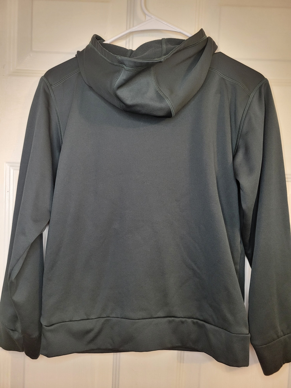 Adidas Hoodie with Drip Logo in Charcoal and Neon Green - Picture 6 of 6